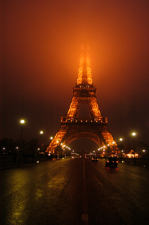 Street view of the Eiffel, Paris